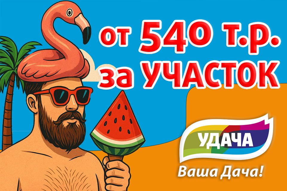 От 540 000 руб. за участок. 