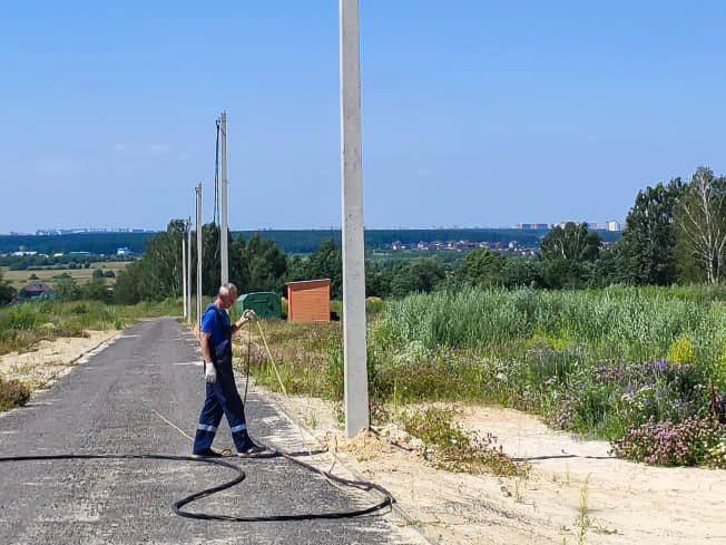 Строительство электросети 0,4 кВ в Кутузовских холмах