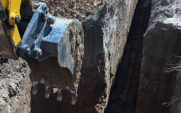 В поселке Живописный Берег (третья очередь) продолжается строительство водопровода