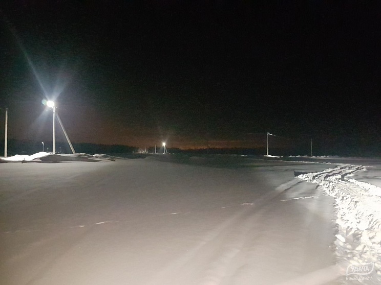 Свет в поселке.