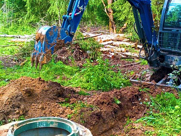 В поселке Высоково продолжается строительство водопровода