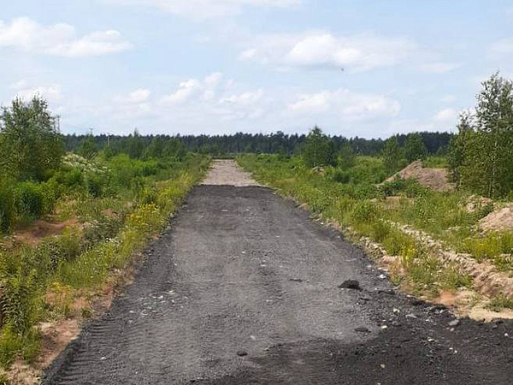 Строительство дорог в поселке Живописный берег