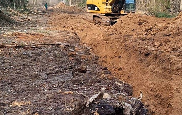 Строительство водопровода.