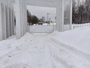 Установили откатные ворота