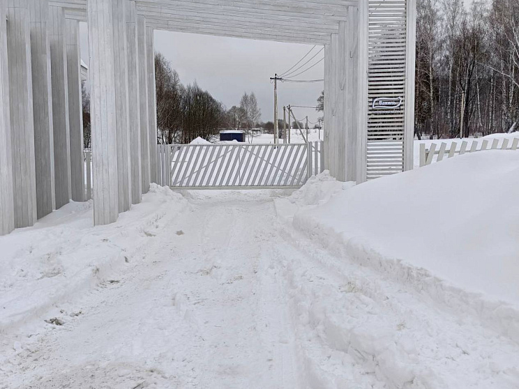 Установили откатные ворота