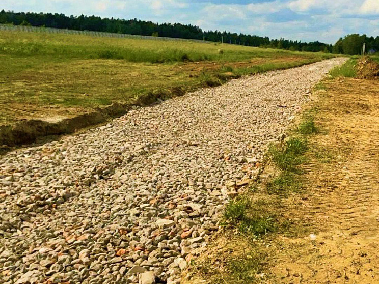 Продолжается строительство дороги