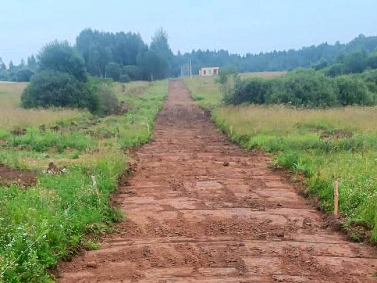 В поселке Высоково продолжается строительство дорог