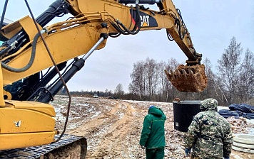 Строительство водопровода.