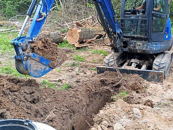 В поселке Высоково продолжается строительство водопровода