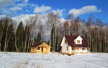 Новые дома собственников в поселке Амельфино.
